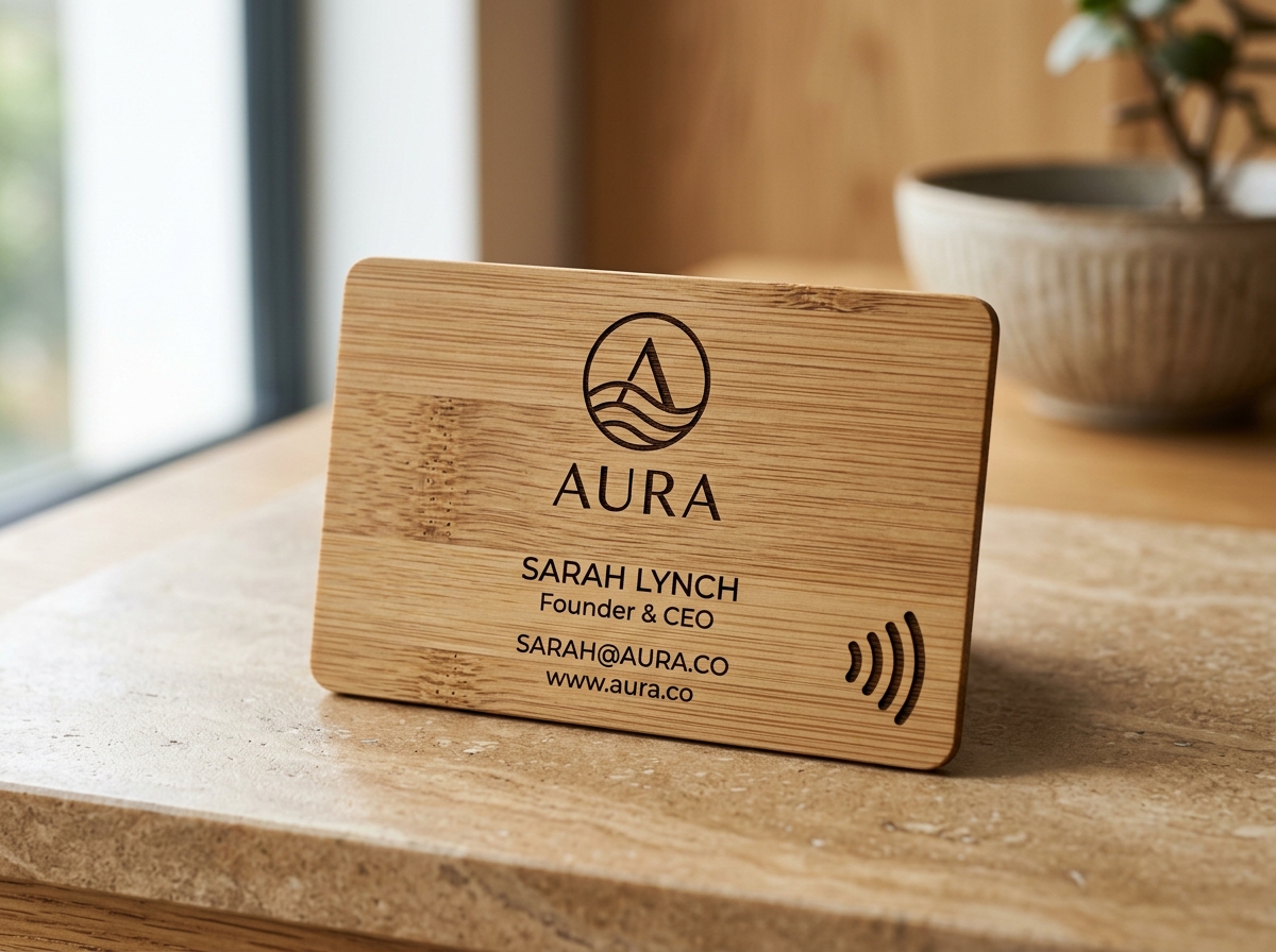 Bamboo Wood NFC Smart Card