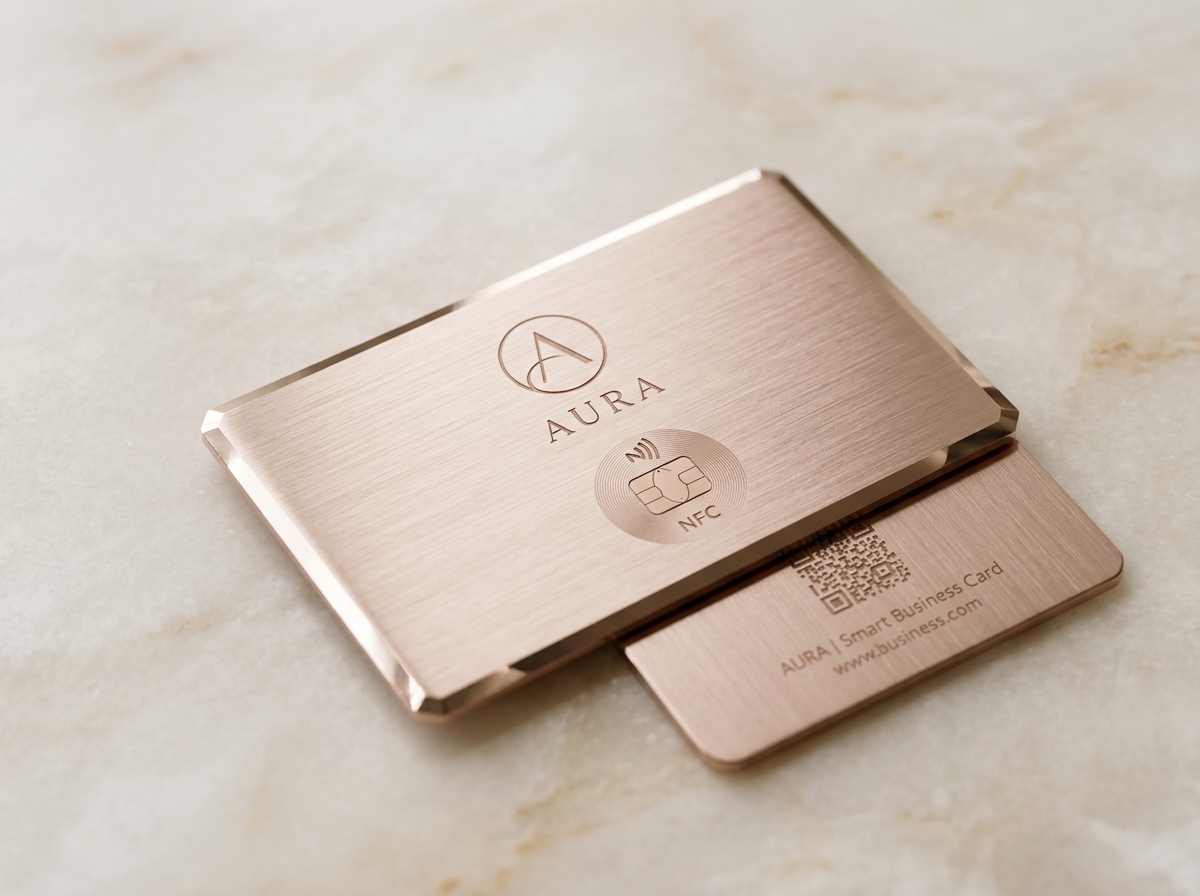 Rose Gold Metal NFC Card